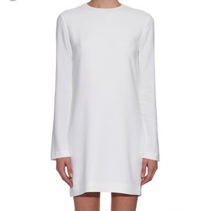 Helmet Lang white long sleeve dress
